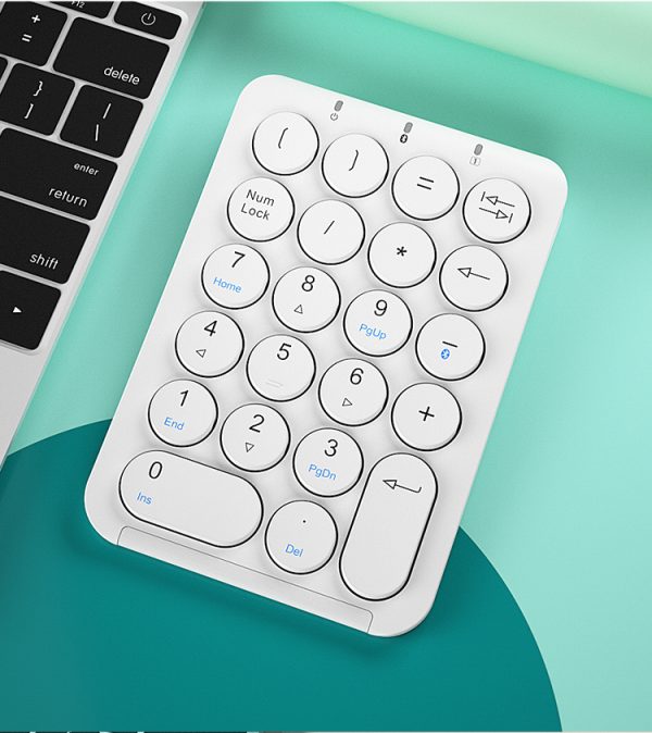 BOW HB159 Wireless Bluetooth Numeric Keypad, White - Image 4