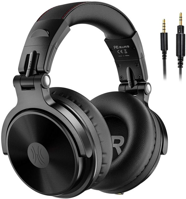 Oneodio Pro-C Dual Mode Wireless Over Ear DJ Headphone, Black - Image 2