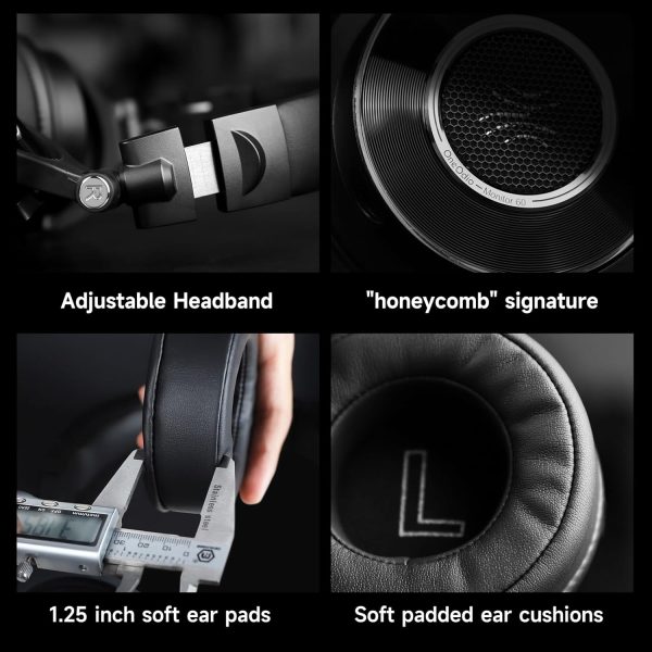 OneOdio Monitor 60 Professional Studio Headphone, Black - Image 9