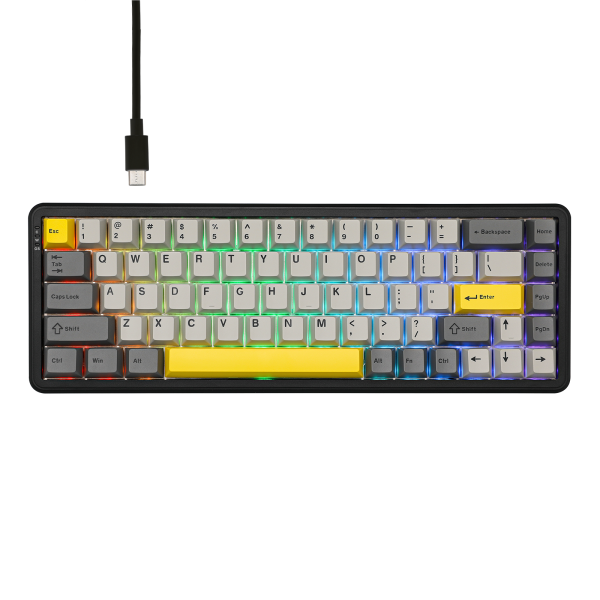 AJAZZ AK680 MAX HE 68% Top-mounted Mechanical Keyboard With Magnetic Switch, Grey (Front Printed) - Image 2