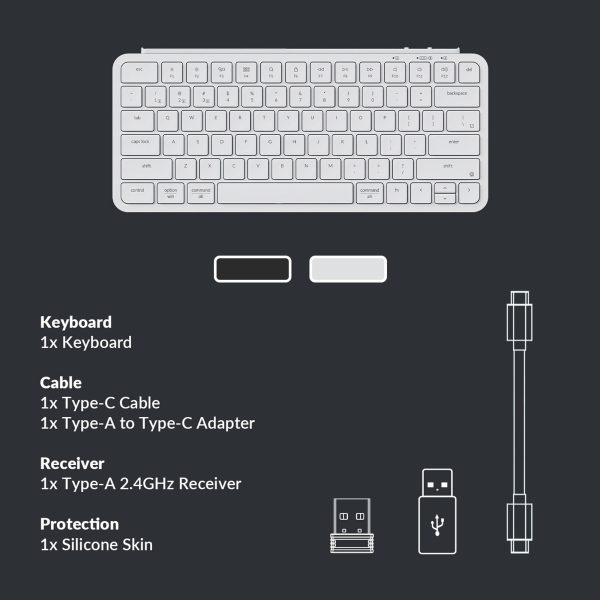 Keychron B1 Pro Ultra-Slim Wireless Keyboard, Ivory White - Image 5