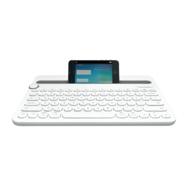 Logitech K480 Bluetooth Multi-Device Keyboard, White - Image 2
