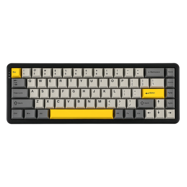 AJAZZ AK680 MAX HE 68% Top-mounted Mechanical Keyboard With Magnetic Switch, Grey (Front Printed)