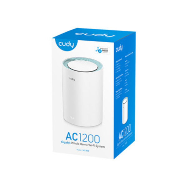 Cudy M1300 AC1200 Dual Band Whole Home Wi-Fi Mesh Gigabit Router (1-pack) - Image 4