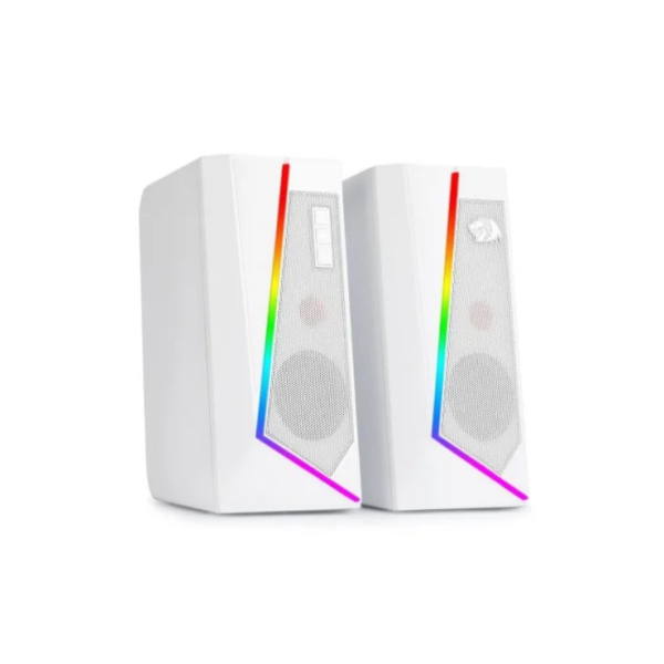 Redragon GS520 Anvil RGB Desktop Speakers, White - Image 2