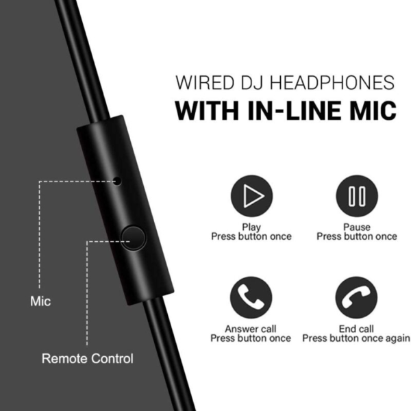 OneOdio Pro-10 Over Ear Wired Headphone, Silver - Image 4