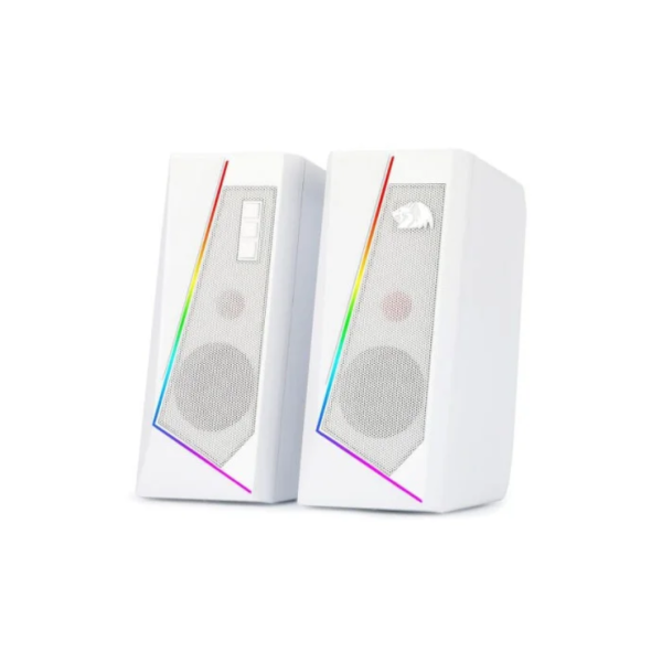 Redragon GS520 Anvil RGB Desktop Speakers, White - Image 3