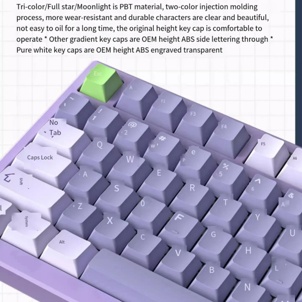 XINMENG X98 PRO Wireless Tri-Mode Mechanical Keyboard, Deep Sea Blue - Image 9