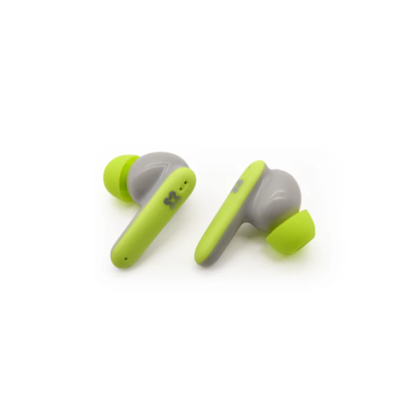 XINJI Stone M3 True Wireless Earbuds, Green & Gray - Image 2