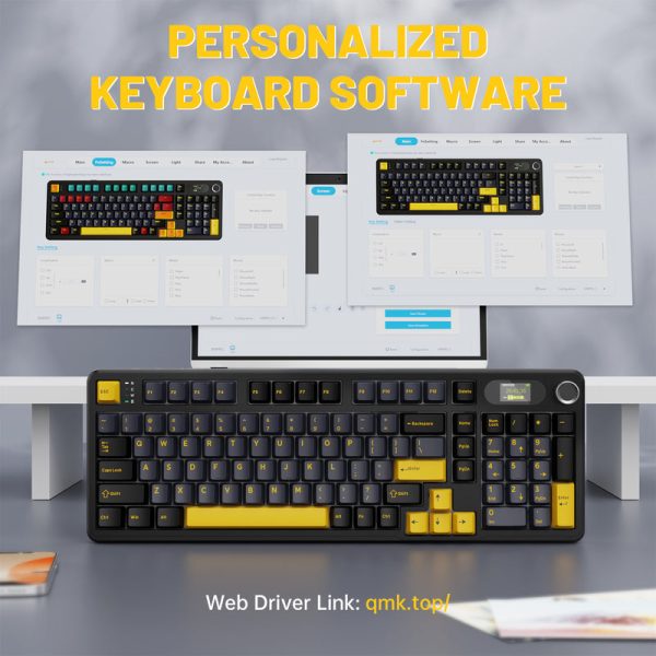 Attack Shark X98 PRO Tri-Mode Wireless Mechanical Keyboard, Star Black - Image 6