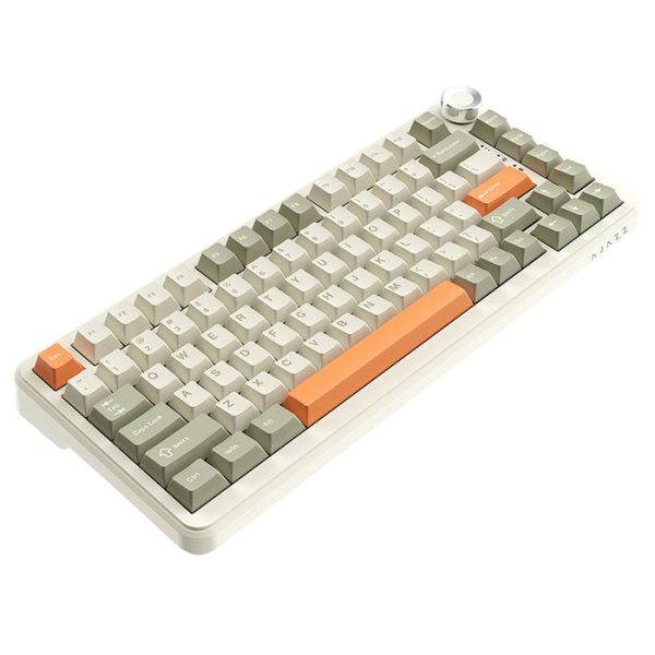 Ajazz AK820 MAX Plus Tri-Mode Wireless Mechanical Keyboard, Retro - Image 3
