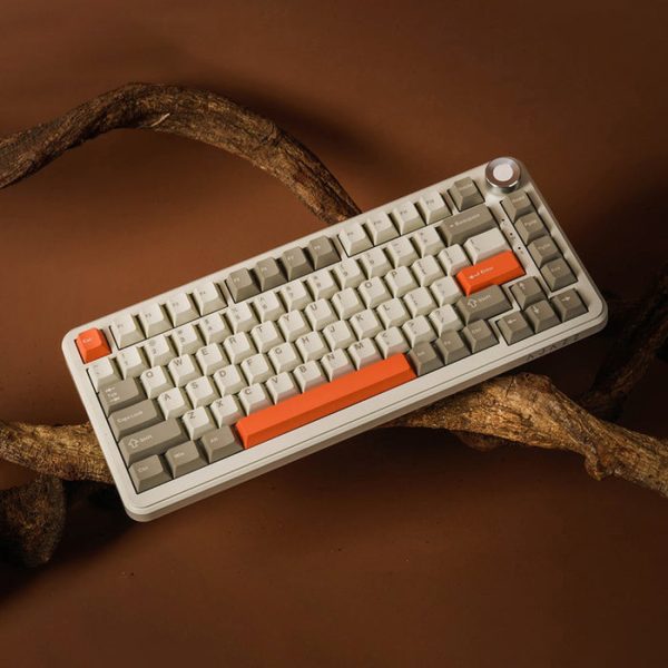 Ajazz AK820 MAX Plus Tri-Mode Wireless Mechanical Keyboard, Retro - Image 5
