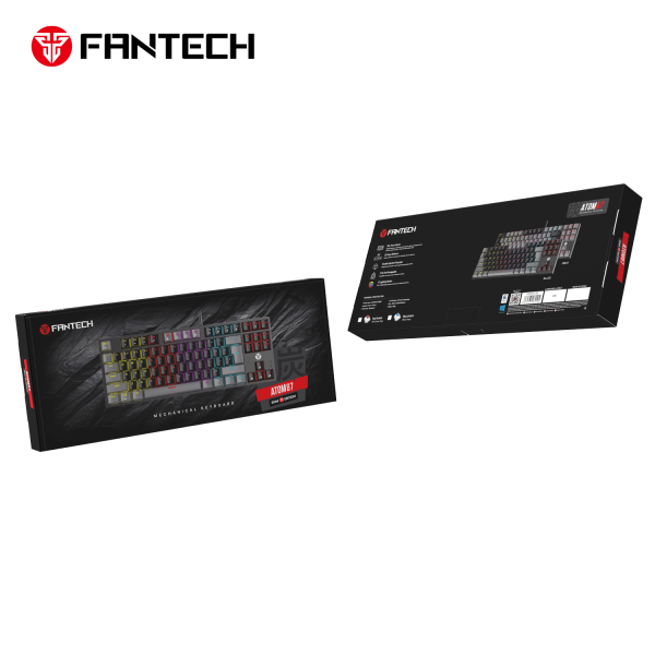 FANTECH MK876V2 ATOM87 RGB MECHANICAL KEYBOARD, GREY - Image 2