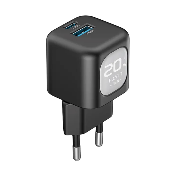 HAVIT UC220 20W USB-A+ USB-C TRAVEL CHARGER - Image 5
