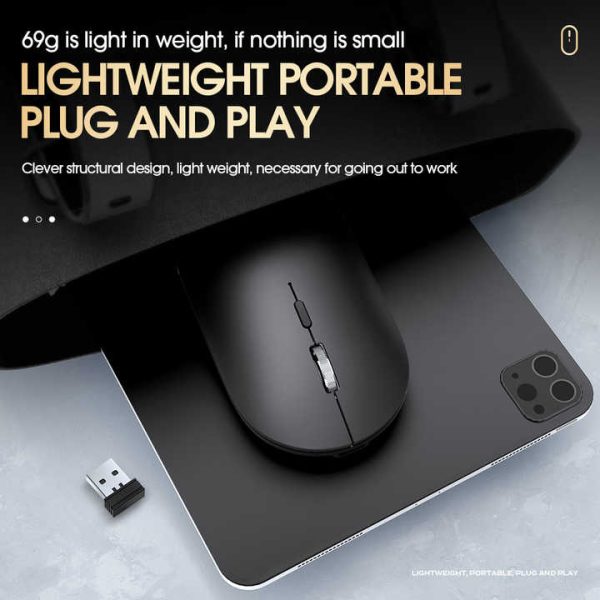 T-WOLF X2 Dual Mode Wireless Optical Mouse, Black - Image 10