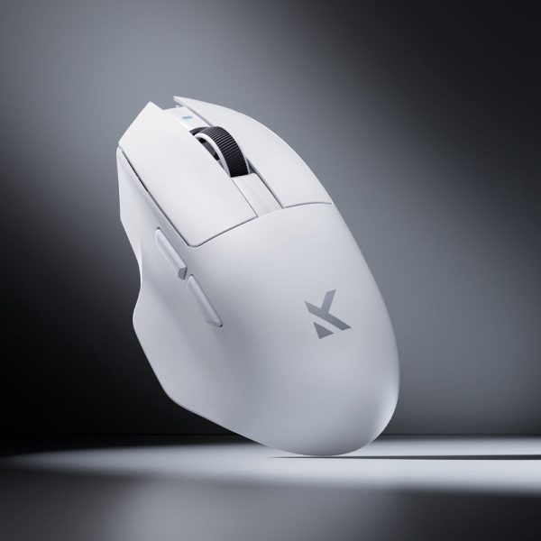 MCHOSE G7 Pro Lightweight Tri-Mode Ergonomic Wireless Gaming Mouse, White - Image 6