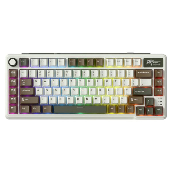 Royal Kludge L75 Tri-Mode Wireless Mechanical Keyboard, Olive Green - Image 2