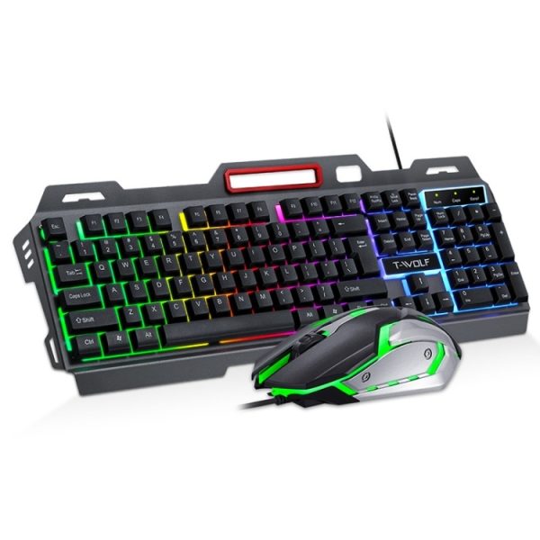 T-Wolf TF600 RGB Gaming Keyboard Mouse Combo - Image 2