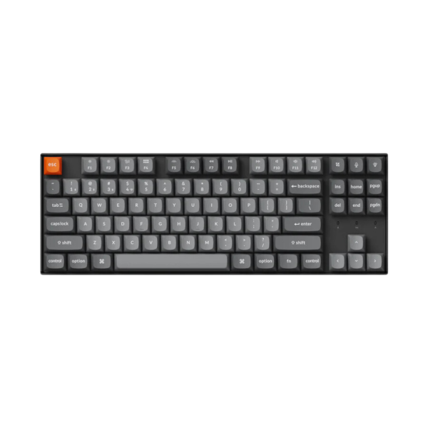 Keychron K8 Max Tri-mode Aluminium Mechanical Keyboard, Dark Gray (Keychron Super Brown Switch)