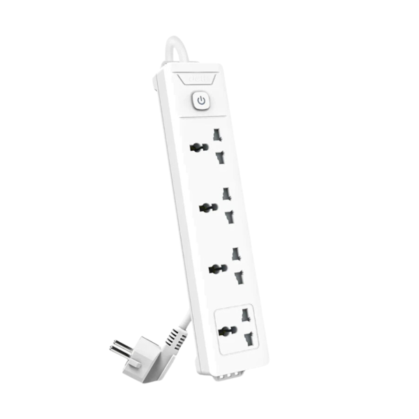 Deli ET403 Universal Hole Extension Cord 2 Pin 4 Port 3 Meter Power Strip