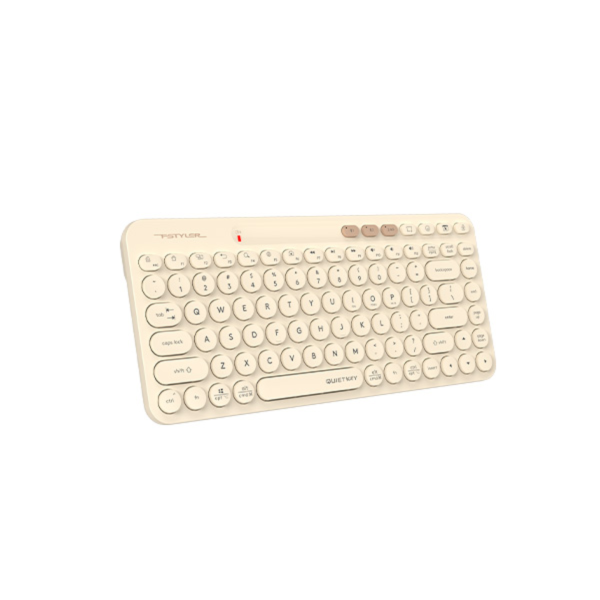 A4tech FBK36C AS Fstyler Compact Rechargeable Wireless Keyboard, Cafe Latte - Image 4