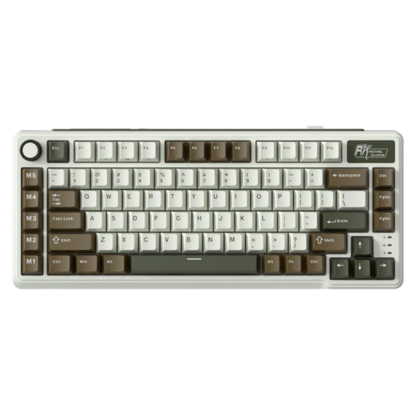 Royal Kludge L75 Tri-Mode Wireless Mechanical Keyboard, Olive Green