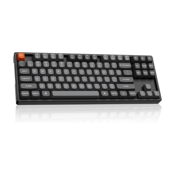 Keychron K8 Max Tri-mode Aluminium Mechanical Keyboard, Dark Gray (Keychron Super Brown Switch) - Image 4