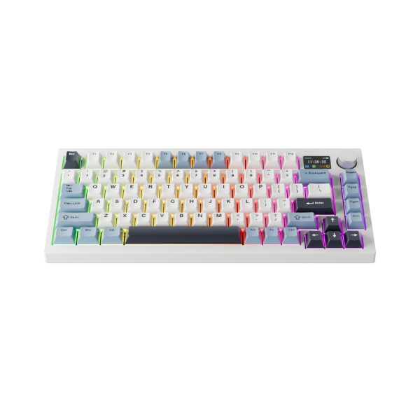 Tecware Tri-Tone PBT Keycaps 81 Keys, White Sapphire (Only Keycaps) - Image 2