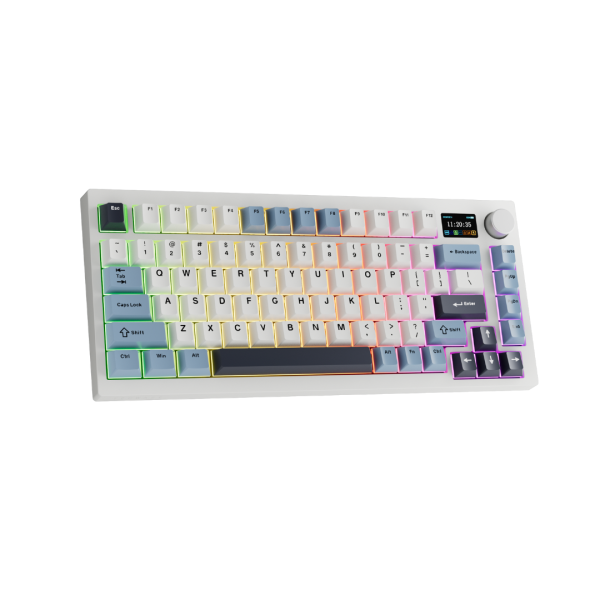 Tecware Tri-Tone PBT Keycaps 81 Keys, White Sapphire (Only Keycaps) - Image 3