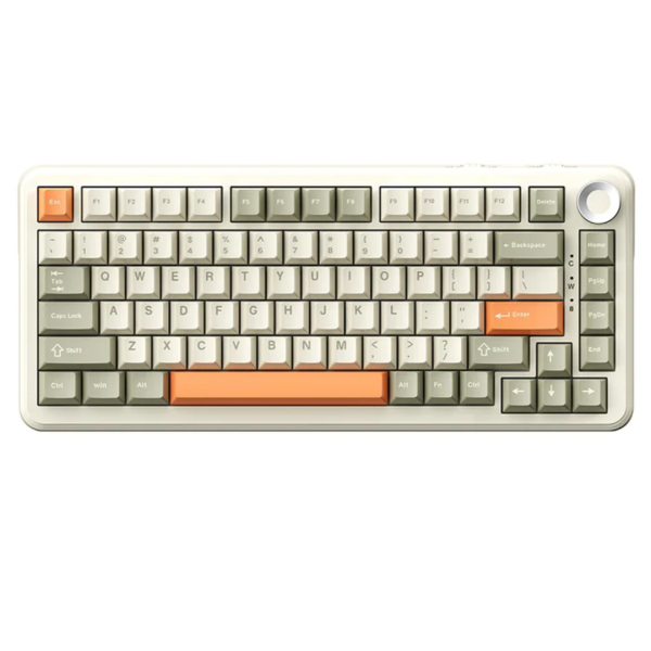 Ajazz AK820 MAX Plus Tri-Mode Wireless Mechanical Keyboard, Retro