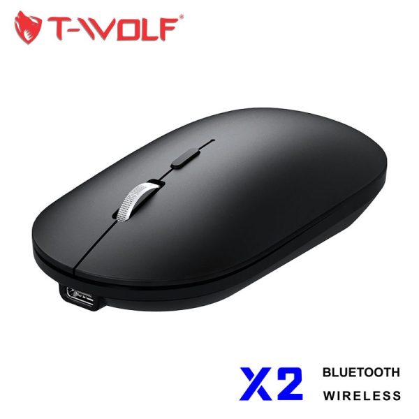 T-WOLF X2 Dual Mode Wireless Optical Mouse, Black - Image 5