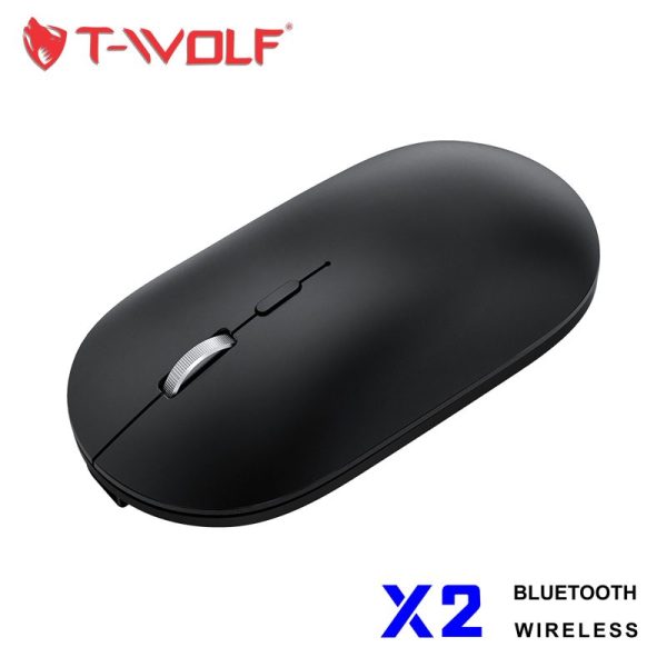T-WOLF X2 Dual Mode Wireless Optical Mouse, Black - Image 4