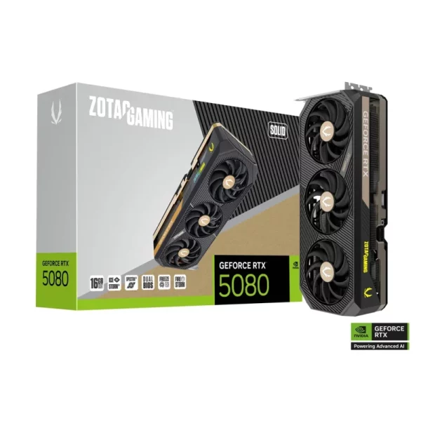 ZOTAC GAMING GeForce RTX 5080 SOLID 16GB GDDR7 Graphics Card