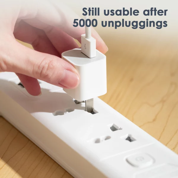 Deli ET403 Universal Hole Extension Cord 2 Pin 4 Port 3 Meter Power Strip - Image 7