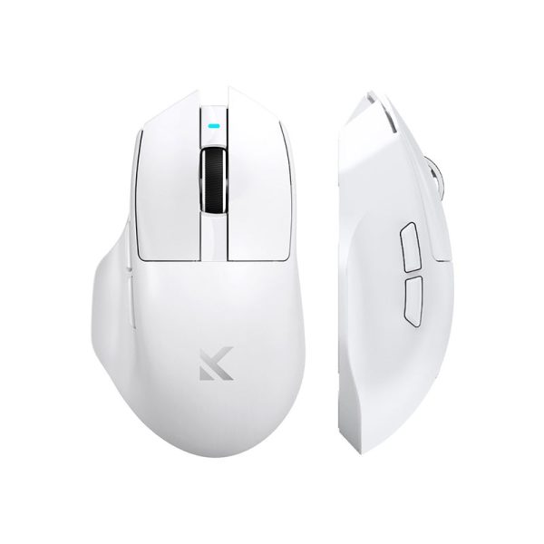 MCHOSE G7 Pro Lightweight Tri-Mode Ergonomic Wireless Gaming Mouse, White - Image 2