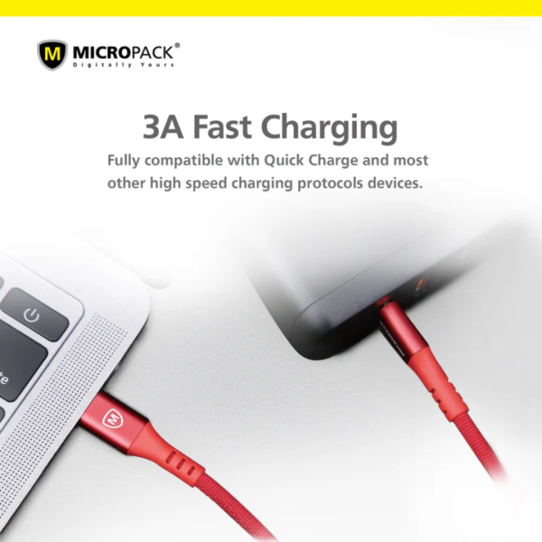 Micropack MC-CC23 Red Luxury C To C  Premium Cable - Image 2