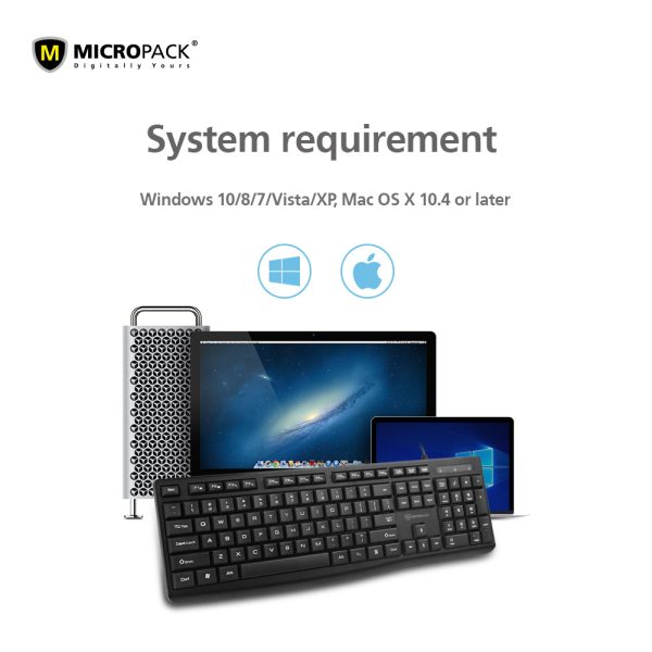 Micropack K206 Office LITE 2 USB Keyboard - Image 4