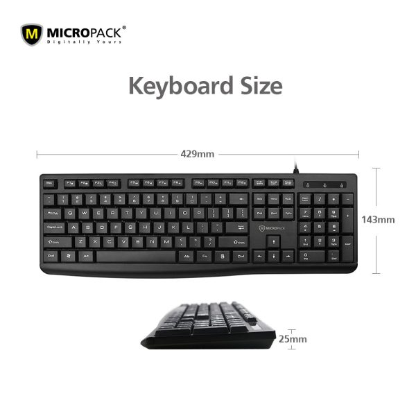Micropack K206 Office LITE 2 USB Keyboard - Image 12