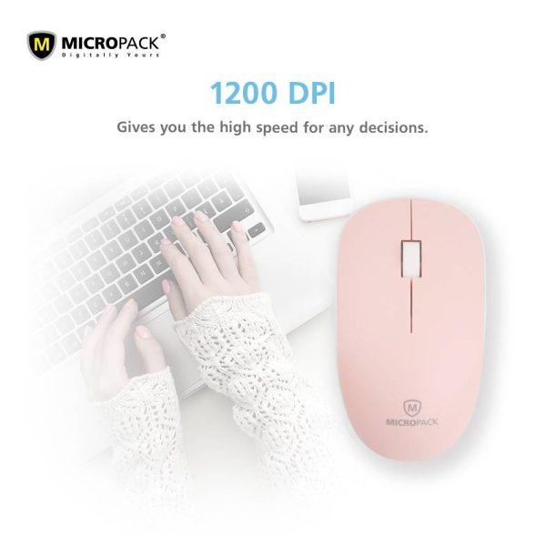 MicroPack MP-721W Speedy Slim Wireless Mouse, Black - Image 8