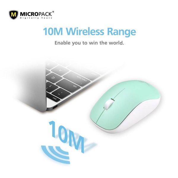 MicroPack MP-721W Speedy Slim Wireless Mouse, Black - Image 5