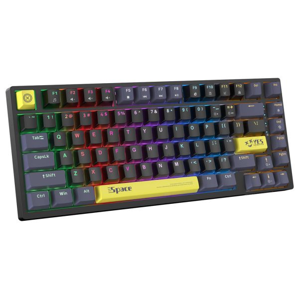 ONIKUMA G52 82 Keys RGB Wired Mechanical Keyboard, Black - Image 2