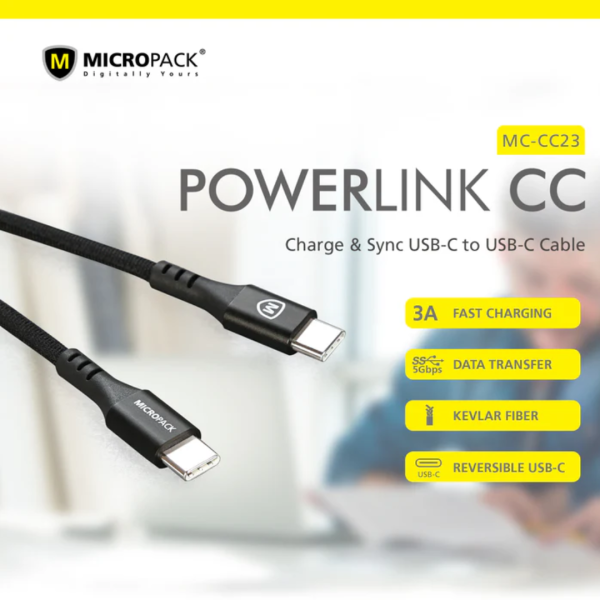 Micropack MC-CC23 Black  Luxury C To C  Premium Cable - Image 8