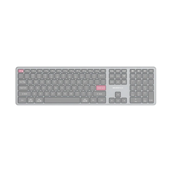 Micropack K-310W (Dual Mode) Grey Slim Keyboard
