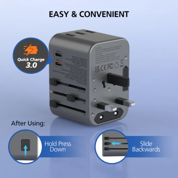 Micropack MTA-535 International Universal Travel Adapter - Image 5