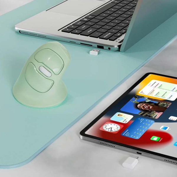 Micropack MP-V03W Ergo Lift Green Wireless Vertical Mouse - Image 2