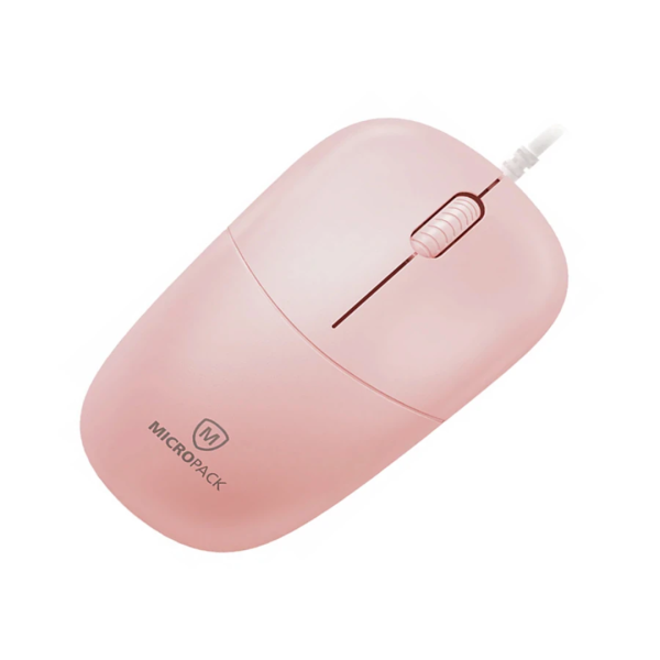 Micropack M-105 Silent Pink Wired Optical Mouse - Image 3