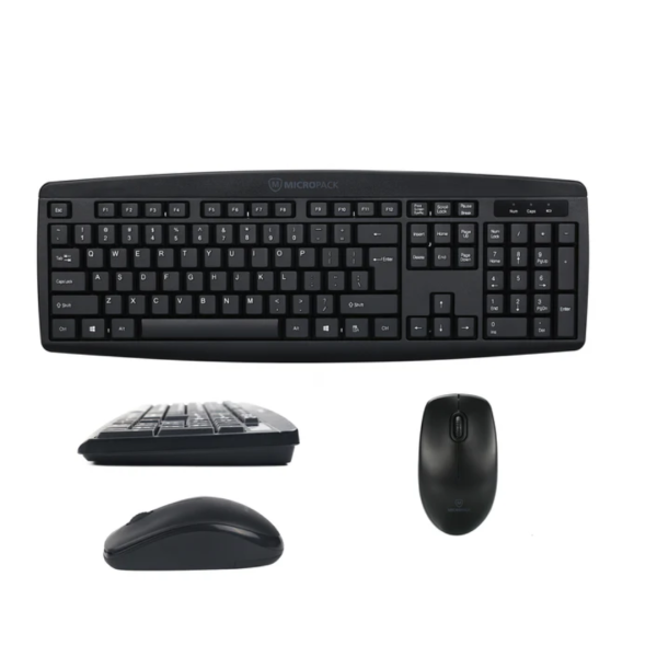 Micropack KM-203W Black Wireless Keyboard & Mouse Combo with Bangla - Image 5