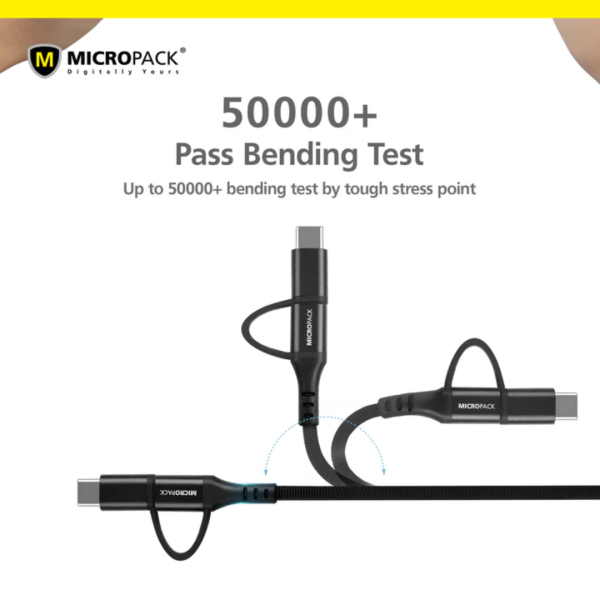 Micropack MC-AC13 Red Luxury Micro USB C Premium Cable - Image 6