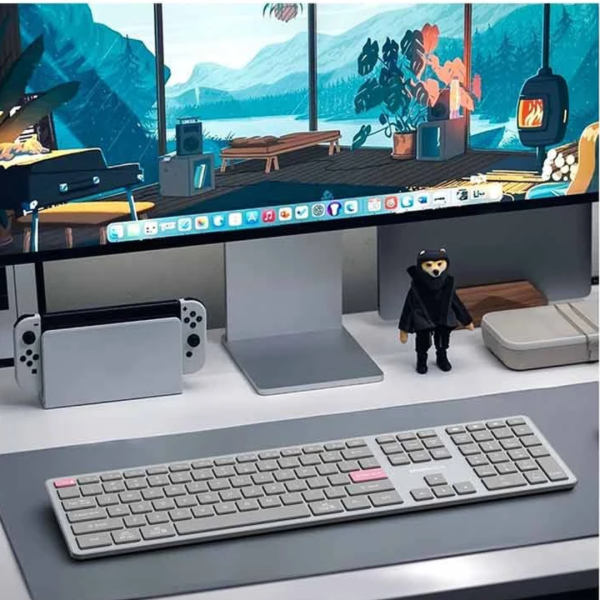 Micropack K-310W (Dual Mode) Grey Slim Keyboard - Image 2