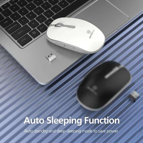 Micropack MP-729B White (Dual Mode) Wireless Silent Mouse - Image 2